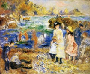 Pierre-Auguste Renoir Werk - Strandszene Guernsey