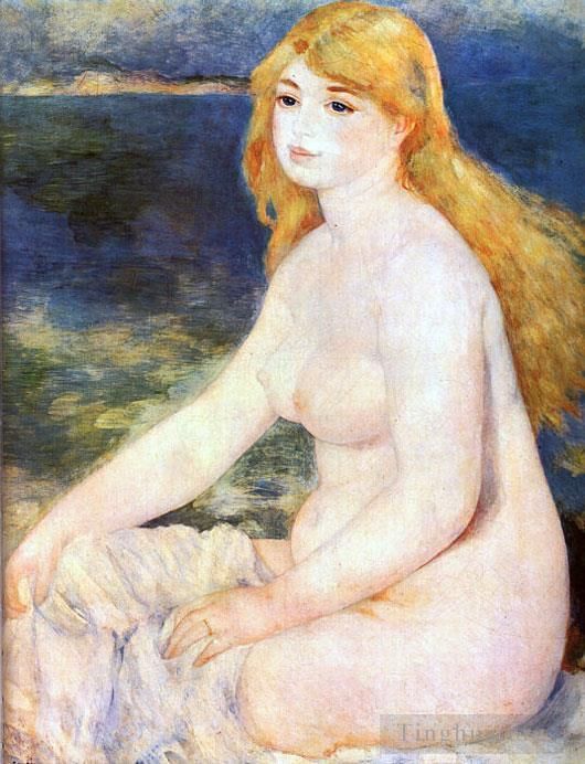 Pierre-Auguste Renoir Ölgemälde - Blonder Badegast