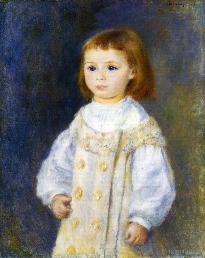 Pierre-Auguste Renoir Ölgemälde - Kind in Weiß