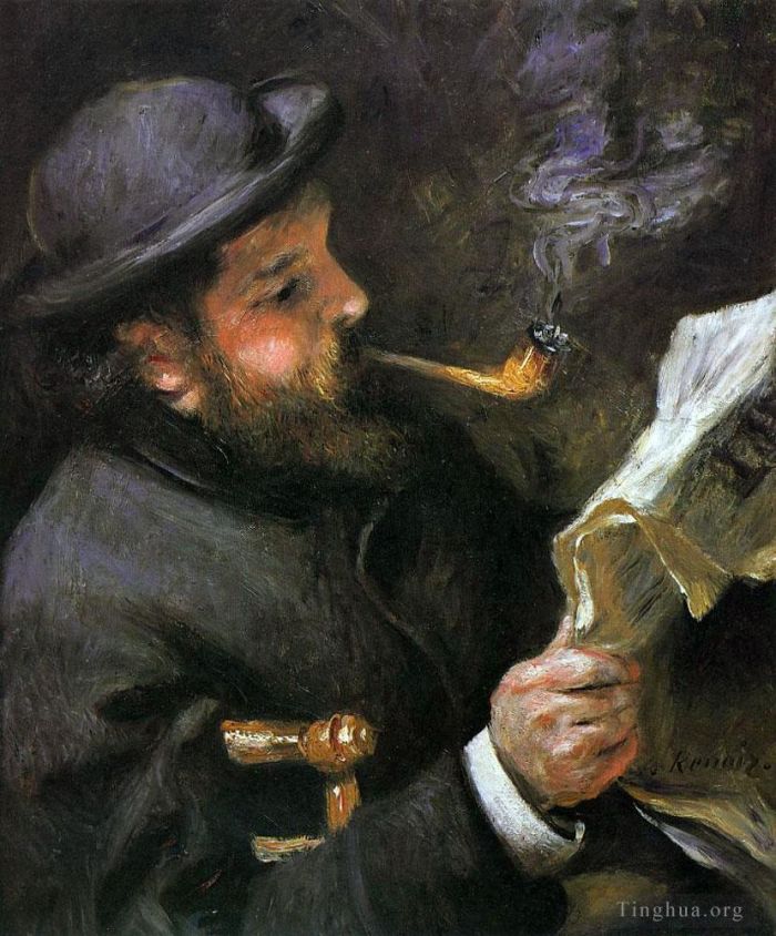 Pierre-Auguste Renoir Ölgemälde - Claude Monet liest