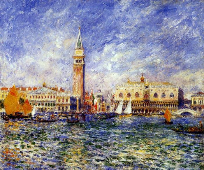 Pierre-Auguste Renoir Ölgemälde - Dogenpalast Venedig