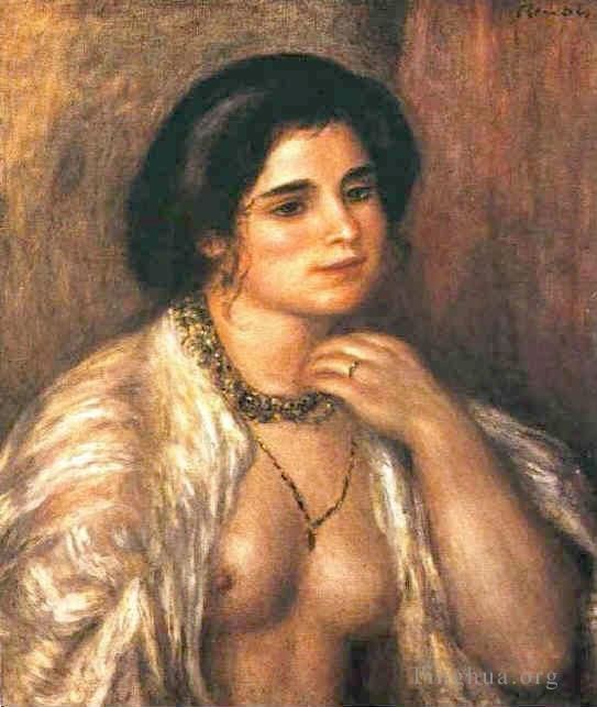 Pierre-Auguste Renoir Ölgemälde - Gabrielle mit nackten Brüsten