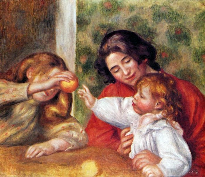 Pierre-Auguste Renoir Ölgemälde - Gabrielle mit Jeans und Klein