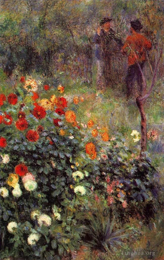 Pierre-Auguste Renoir Ölgemälde - Garten in der Rue Cortot Montmartre