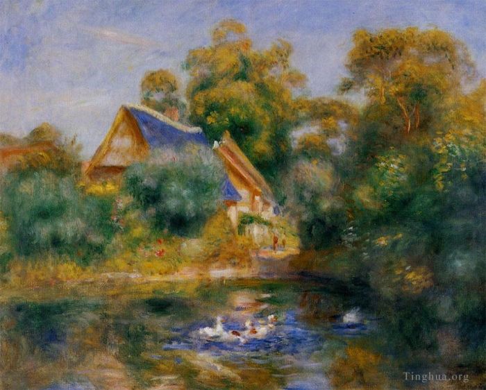 Pierre-Auguste Renoir Ölgemälde - La mere aux oies