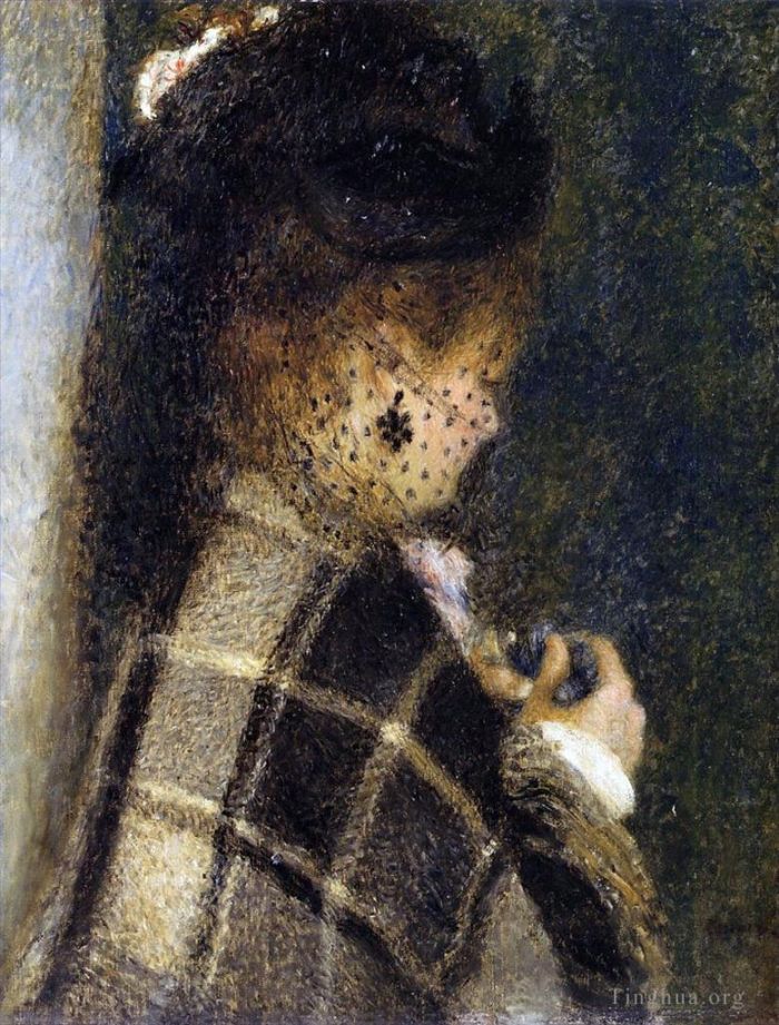 Pierre-Auguste Renoir Ölgemälde - Dame mit Schleier