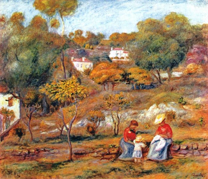 Pierre-Auguste Renoir Ölgemälde - Landschaft bei Cagnes