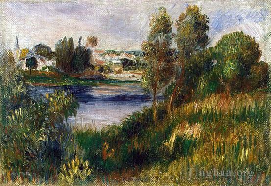 Pierre-Auguste Renoir Ölgemälde - Landschaft bei Vetheuil