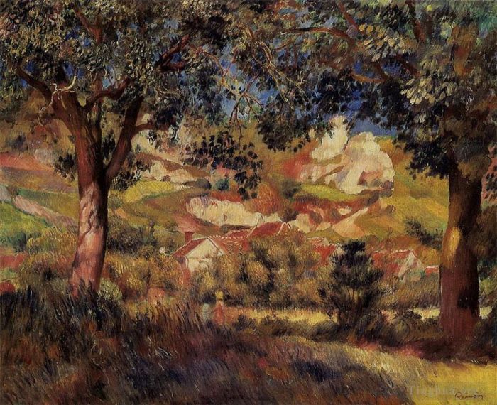 Pierre-Auguste Renoir Ölgemälde - Landschaft in La Roche Guyon