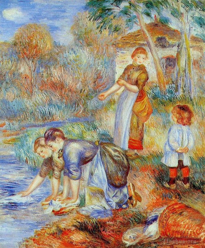 Pierre-Auguste Renoir Ölgemälde - Wäscherinnen