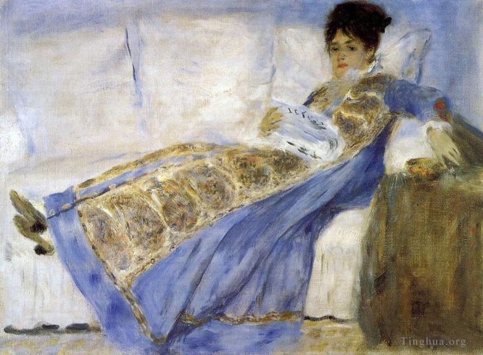 Pierre-Auguste Renoir Ölgemälde - Madame Monet liegt auf dem Sofa