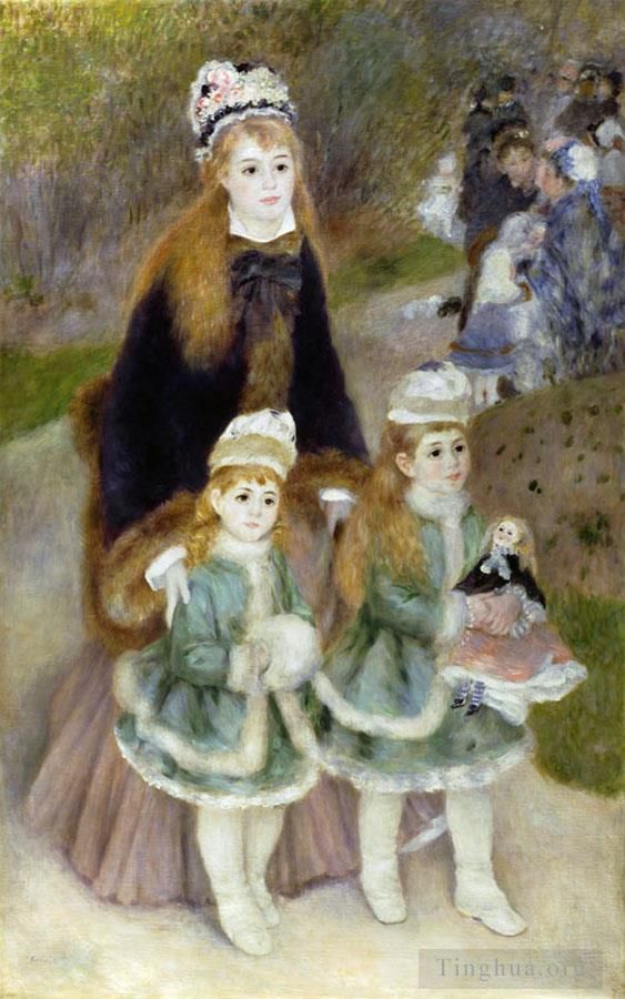 Pierre-Auguste Renoir Ölgemälde - Mutter und Kinder