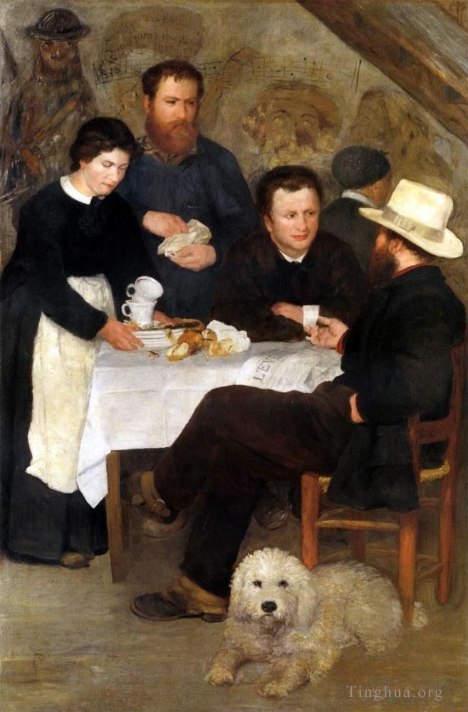 Pierre-Auguste Renoir Ölgemälde - Mother Anthony's Inn in Marlotte