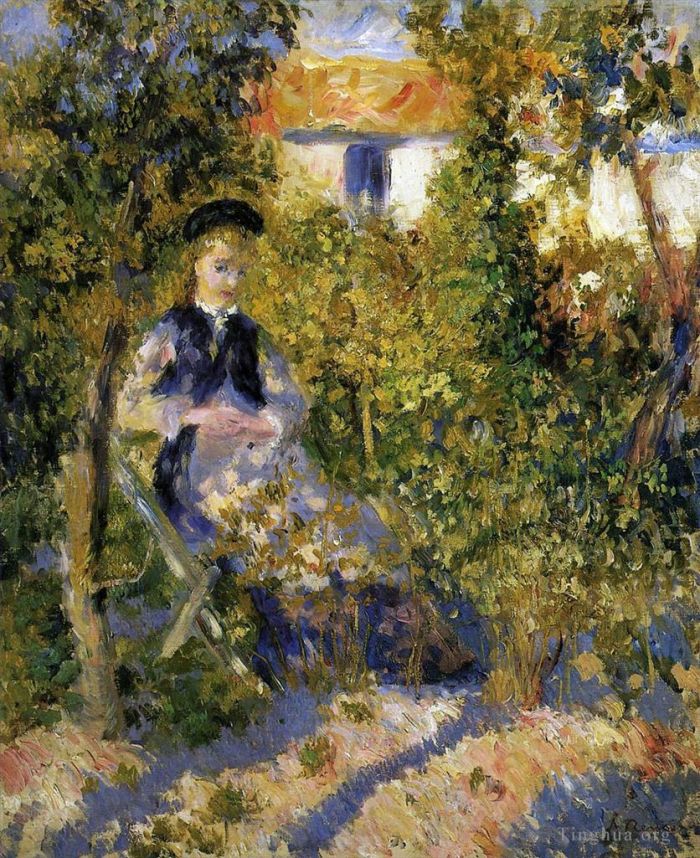 Pierre-Auguste Renoir Ölgemälde - Nini im Garten