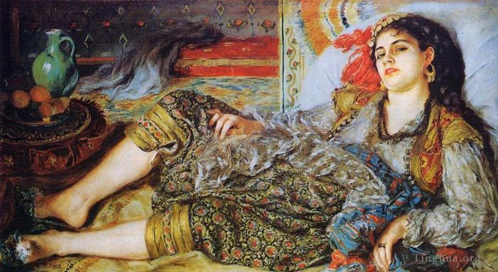Pierre-Auguste Renoir Ölgemälde - Odaliske Frau von Algier
