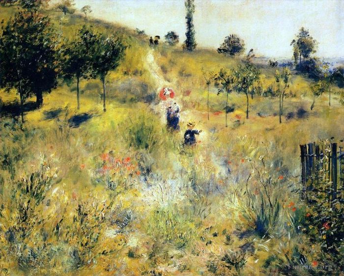 Pierre-Auguste Renoir Ölgemälde - Weg durch das hohe Gras