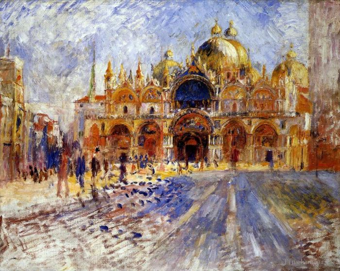 Pierre-Auguste Renoir Ölgemälde - Markusplatz in Venedig