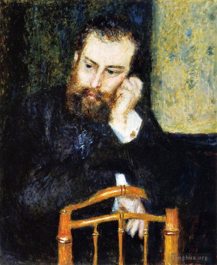 Pierre-Auguste Renoir Ölgemälde - Porträt von Alfred Sisley