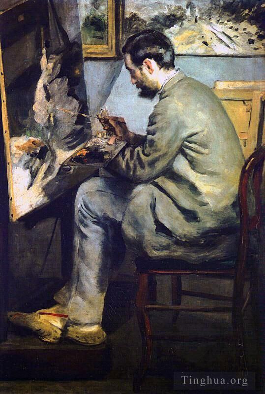 Pierre-Auguste Renoir Ölgemälde - Porträt von Jean Frédéric Bazille