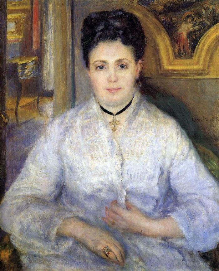 Pierre-Auguste Renoir Ölgemälde - Porträt von Madame Chocquet
