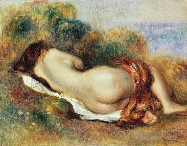 Pierre-Auguste Renoir Ölgemälde - Liegender Akt 1890