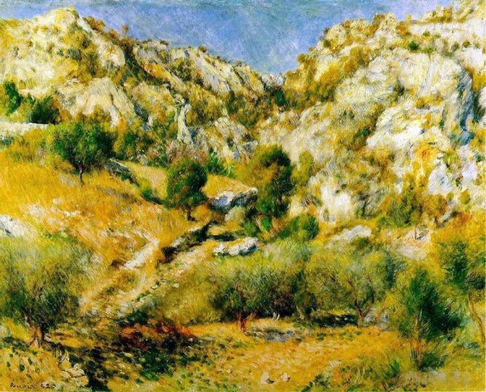 Pierre-Auguste Renoir Ölgemälde - Felsige Craigs bei Lestaque