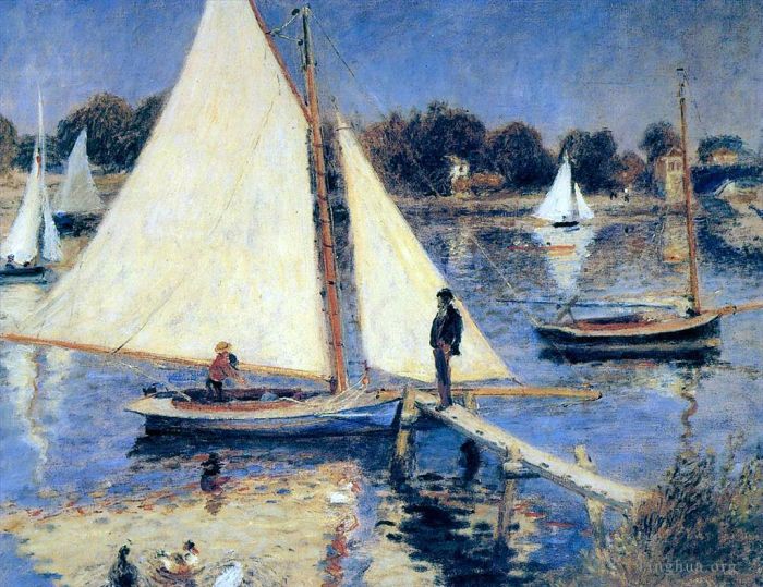 Pierre-Auguste Renoir Ölgemälde - Segelboote in Argenteuil