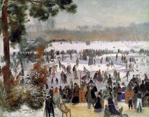 Pierre-Auguste Renoir Werk - Skater auf dem Bois de Boulogne