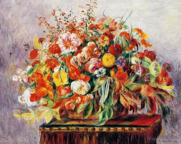 Pierre-Auguste Renoir Ölgemälde - Stillleben mit Blumen
