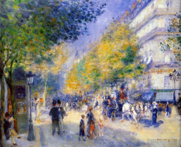 Pierre-Auguste Renoir Ölgemälde - Die großen Boulevards