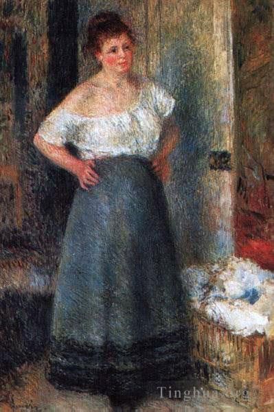 Pierre-Auguste Renoir Ölgemälde - Die Wäscherin