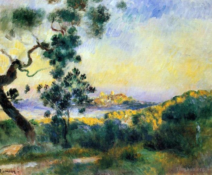 Pierre-Auguste Renoir Ölgemälde - Ansicht von Antibes