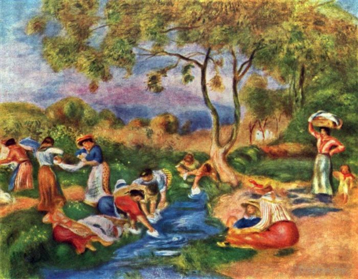 Pierre-Auguste Renoir Ölgemälde - Wäscherinnen