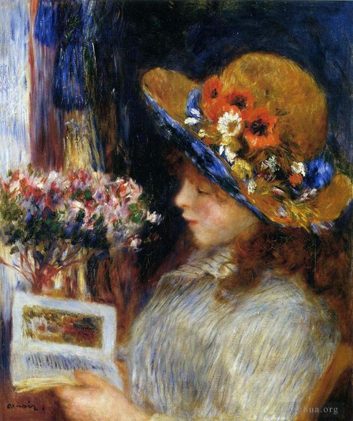Pierre-Auguste Renoir Ölgemälde - Junges Mädchen liest