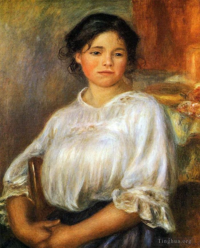 Pierre-Auguste Renoir Ölgemälde - Junge Frau sitzt
