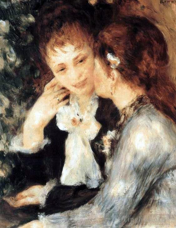 Pierre-Auguste Renoir Ölgemälde - Junge Frauen reden