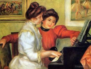 Pierre-Auguste Renoir Werk - Yvonne und Christine Lerolle spielen Klavier