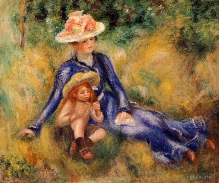 Pierre-Auguste Renoir Ölgemälde - Yvonne und Jean