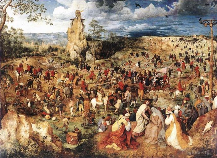 Pieter Brueghel the Elder Ölgemälde - Christus trägt das Kreuz