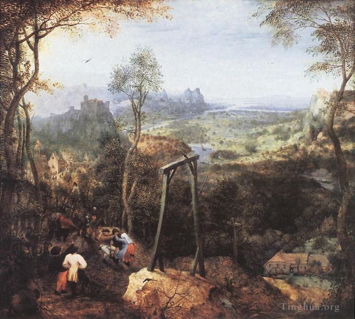 Pieter Brueghel the Elder Ölgemälde - Elster am Galgen