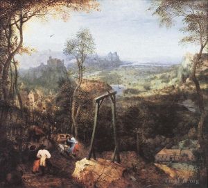 Pieter Brueghel the Elder Werk - Elster am Galgen