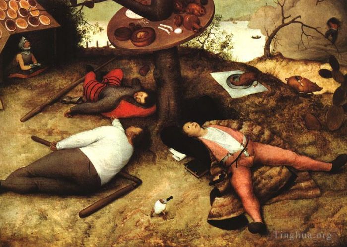 Pieter Brueghel the Elder Ölgemälde - Das Land von Cockayne