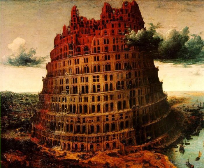 Pieter Brueghel the Elder Ölgemälde - Der kleine Turm zu Babel