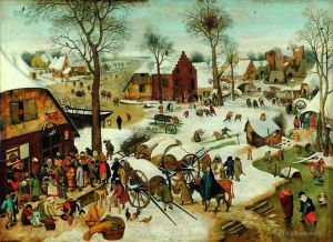 Pieter Brueghel the Elder Werk - Die Nummerierung in Bethlehem im Detail
