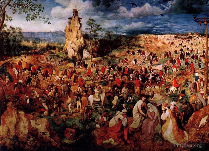 Pieter Brueghel the Elder Ölgemälde - Die Prozession zum Kalvarienberg