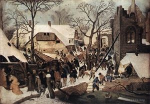 Pieter Bruegel the Younger Werk - Anbetung der Heiligen Drei Könige