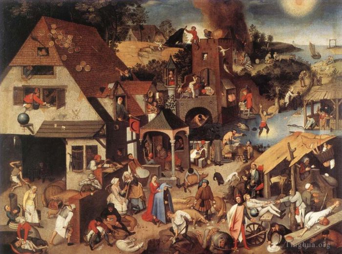 Pieter Bruegel the Younger Ölgemälde - Sprichwörter