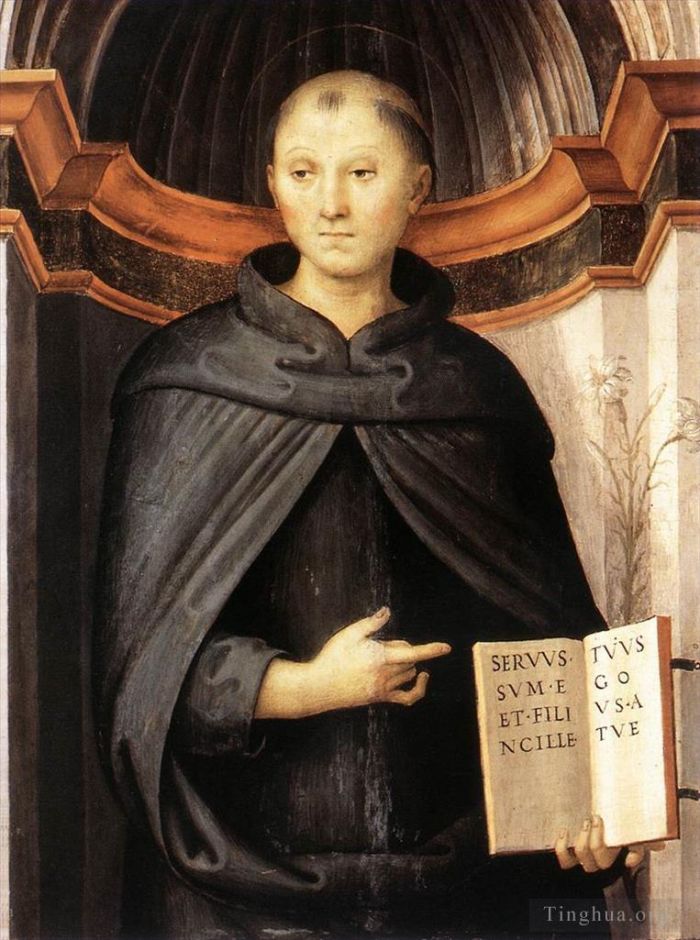 Pietro Perugino Ölgemälde - St. Nikolaus von Tolentino 1507