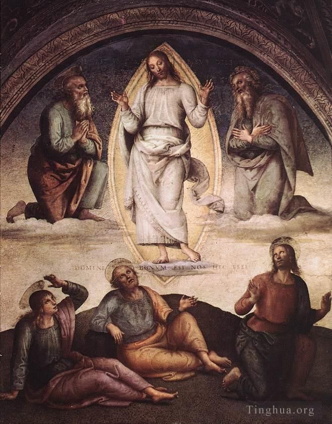 Pietro Perugino Ölgemälde - Die Verklärung 1498