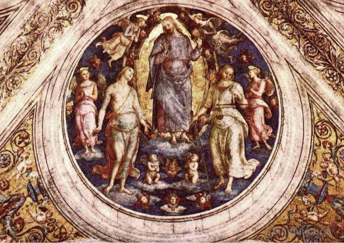 Pietro Perugino Andere Malerei - Christus in seiner Herrlichkeit